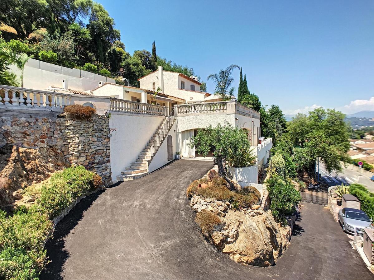 3 Bedrooms Villa Near Cannes - Pool & Jacuzzi - Sea View Мандельё-ла-Напуль Экстерьер фото